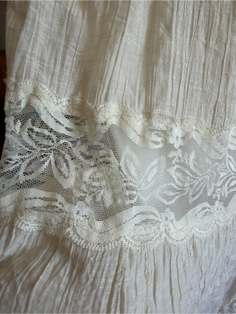 Like new Women's White Boho Tiered Maxi Skirt - Picture 2 of 5